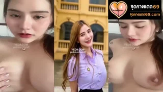คลิปหลุดไทยล่าสุด สาวชุดนักศึกษามาโดนแฟนหนุ่มจับเขี่ยหัวนมอย่างเสียวต่อด้วยมาโดนเย็ดเอวอย่างแจ่ม